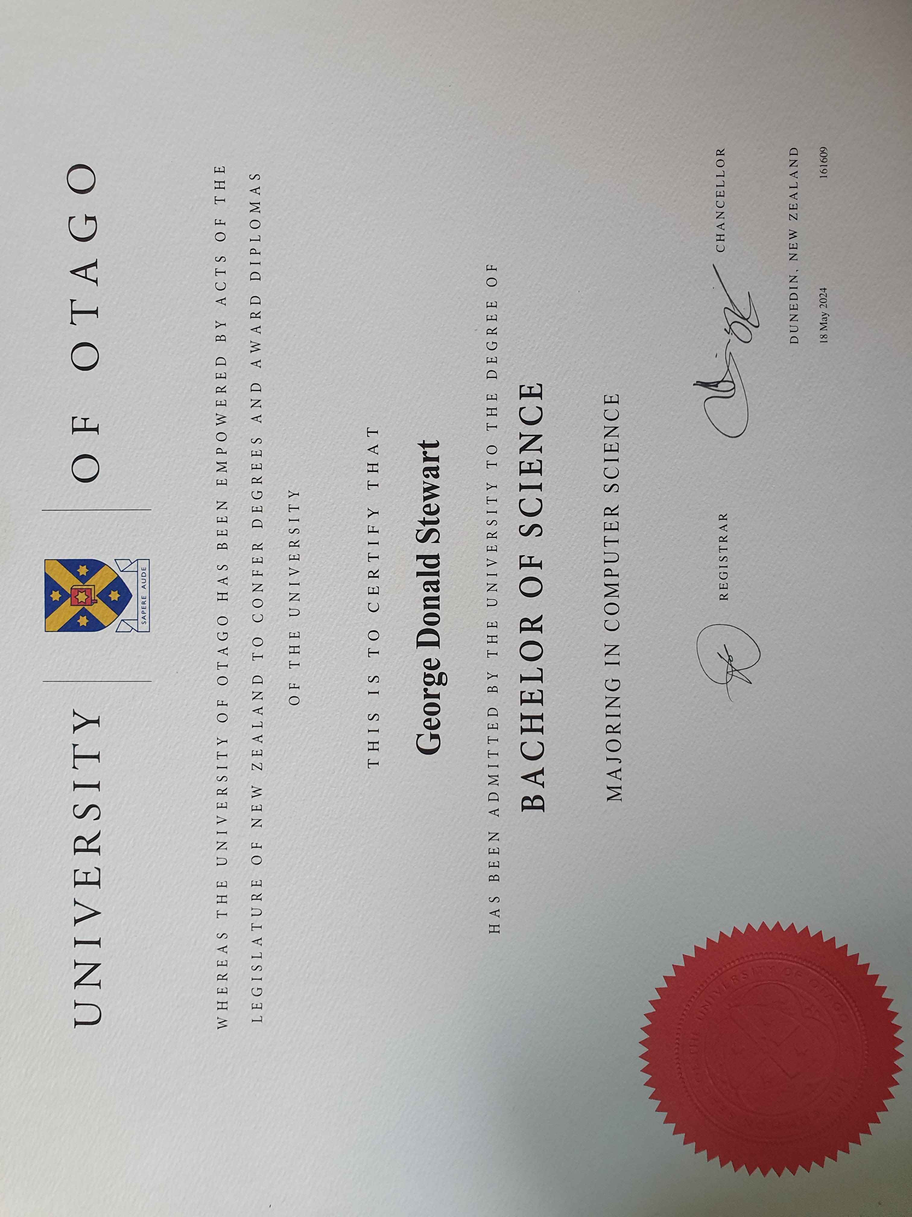 University Certificate